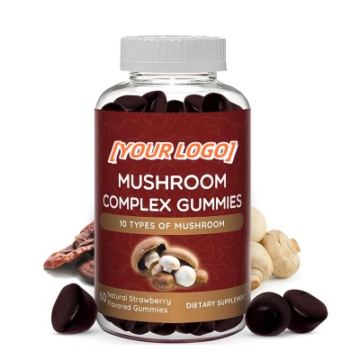 Brain health|Immune supportVegan Cordyceps Reishi & Lions Mane Mushroom Gummies