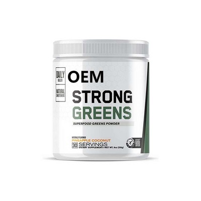 Gut health|Hot Sale Strong Greens Superfood Powder Pineapple Coconut Improve Energy Digestion Gut Health Antiox