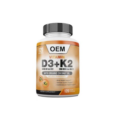 BONE AND IMMUNEOEM|Support Vitamin D3 Vitamin K2 Capsules Vegan Calcium Magnesium Supplement vegetarian capsules